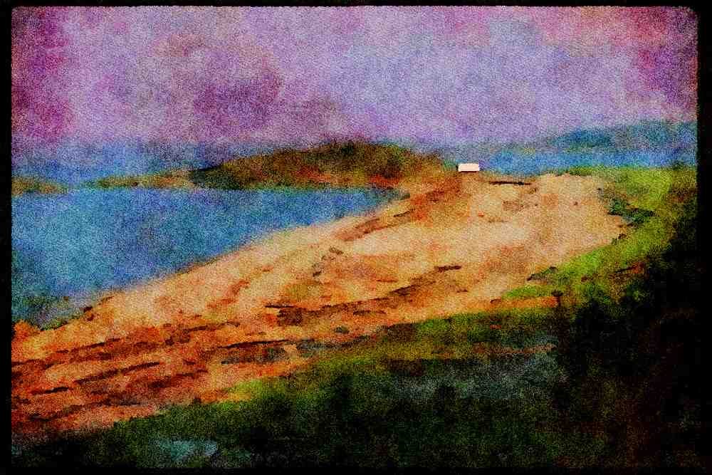 232045 Beach, North Shore A4 Limited Edition Watercolour Print