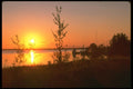 232052 Sunset At Peribonka, Lac St. Jean A4 Photo Print