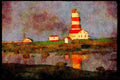 232064 Lighthouse, Manicouagan A4 Limited Edition Watercolour Print