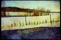 232065 Fences, St. Benoit A4 Limited Edition Watercolour Print