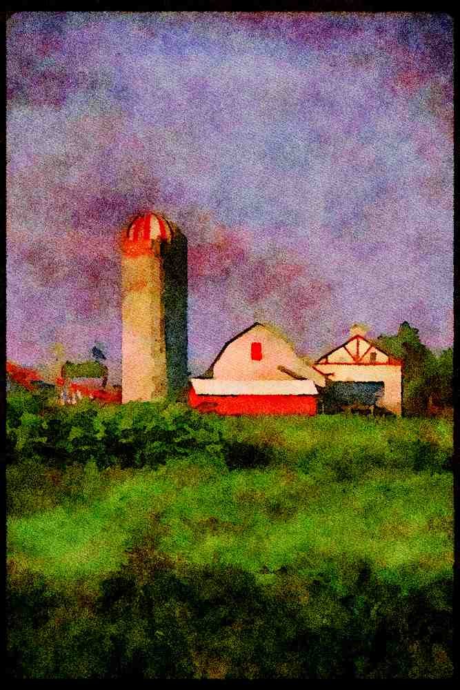 232066 Farm, Ormstown A4 Limited Edition Watercolour Print