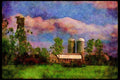 232067 Farm, Near Pike River A4 Limited Edition Watercolour Print