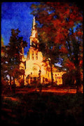 232071 St. Jerome's Cathedral, Laurentian Mountains A4 Limited Edition Watercolour Print