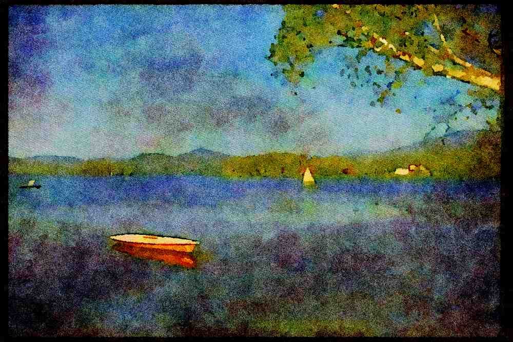 232074 Lake Superior, Laurentian Mountains A4 Limited Edition Watercolour Print