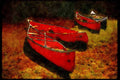 232076 Canoes, Mont Tremblant Provincial Park A4 Limited Edition Watercolour Print