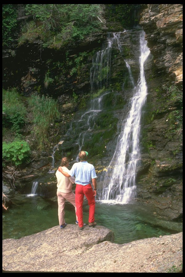 233013 Waterfall, Okanogan, British Columbia A4 Photo Print