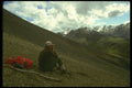 233015 Hiker, Burwash Uplands, Yukon A4 Photo Print