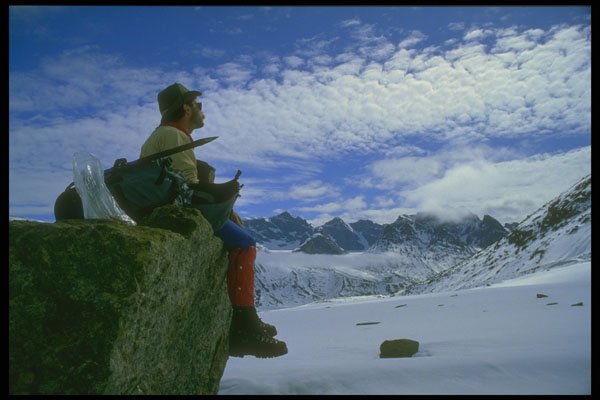 233022 Mountaineer, Baffin Island A4 Photo Print