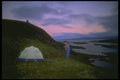 233029 Camping, Iqaluit, Northwest Territories A4 Photo Print