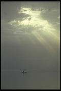 233030 Kayaker, Baffin Bay, Northwest Territories A4 Photo Print