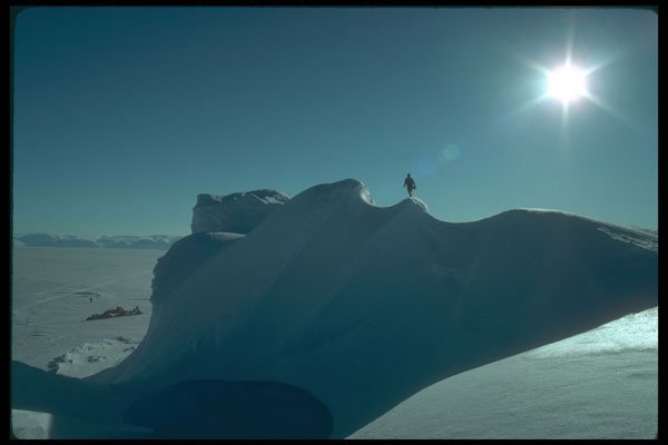 233059 Iceberg Climbing A4 Photo Print