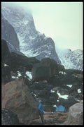 233067 Camper, Mt. Thor, Northwest Territories A4 Photo Print