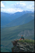 233089 Hiker, Kluane Lake, Yukon A4 Photo Print