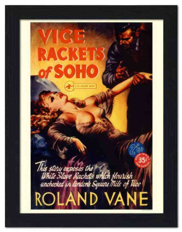 2345 vice rackets of soho 2 Vintage Advert A4 Photo Print
