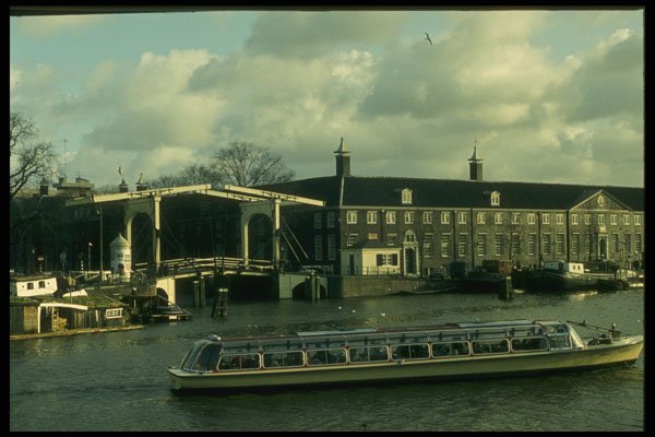 235001 Touring Boat On The Amstel, Amsterdam A4 Photo Print