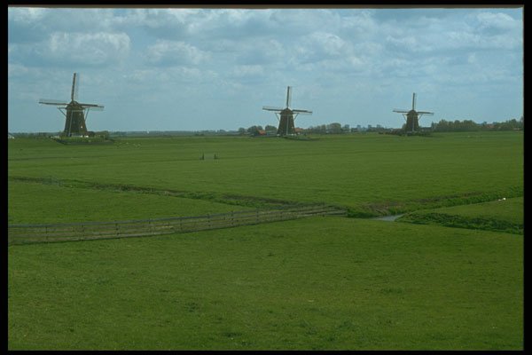 235030 Windmills In Stompwijk Near Gouda A4 Photo Print