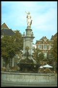 235048 Fountain On The Brink (central Square), Deventer A4 Photo Print