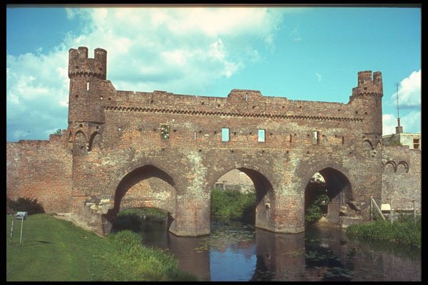235054 15th Century Entrance Bridge Berkelpoort, Zutphen A4 Photo Print