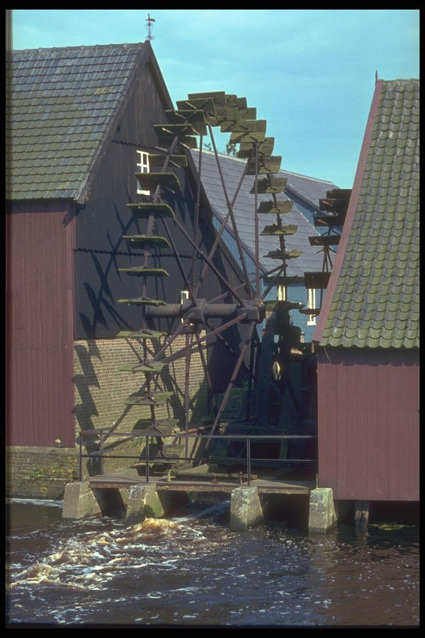 235081 Double Water Mill, Opwetten A4 Photo Print