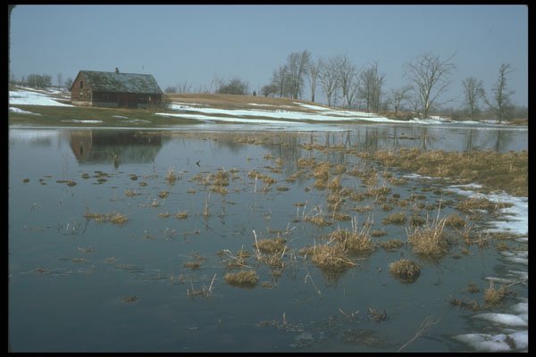 236011 Spring Flooding A4 Photo Print