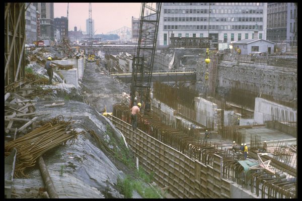 237004 Carpenter, Concrete Forms, Underground Highway A4 Photo Print