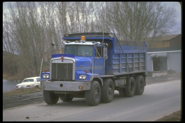 237013 Dump Truck Returning To Site A4 Photo Print