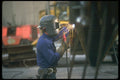 237017 Welder Repairing Foundation Equipment A4 Photo Print