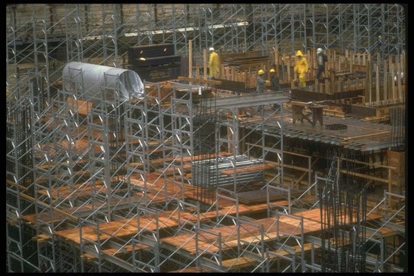 237020 Steel Supports For Concrete Floor Forms A4 Photo Print