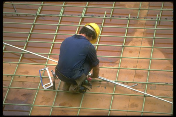 237021 Laying Electrical Conduits concrete Forms A4 Photo Print