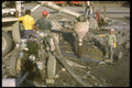237026 Pouring Concrete Into In ground Retaining Wall A4 Photo Print