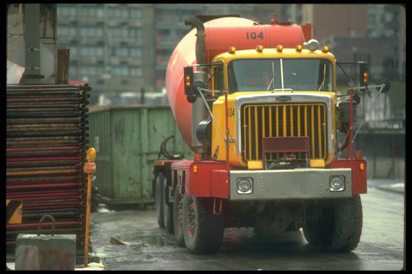 237027 Cement Mixer On Construction Site A4 Photo Print