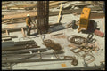 237031 Worker Checking Floor Level With Transit A4 Photo Print
