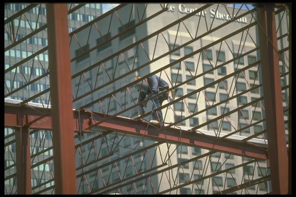 237034 Welding Roof, Support Girders A4 Photo Print
