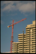 237039 Construction Crane With Cement Bucket A4 Photo Print