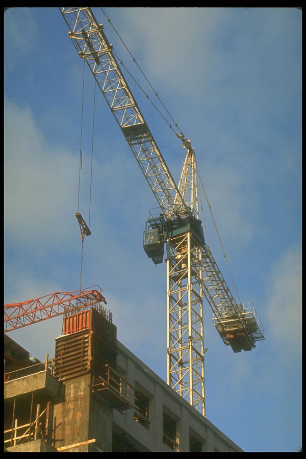 237047 Construction Crane, Form Work A4 Photo Print