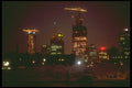 237049 Construction Cranes Decorated For Christmas A4 Photo Print