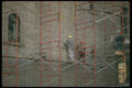 237050 Repointing Graystone Wall And Scaffolding A4 Photo Print