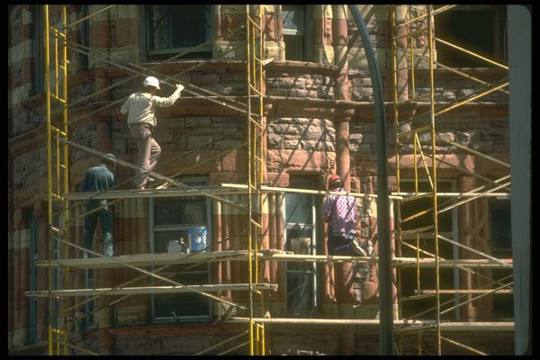 237055 Repointing Redstone Building After Cleaning A4 Photo Print