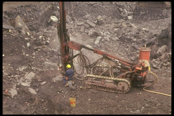 237093 Rock Drilling Rig A4 Photo Print