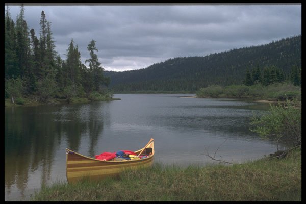 238026 Canoe At Inlet A4 Photo Print
