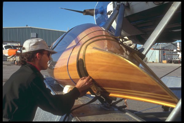 238051 Tightening The Canoe A4 Photo Print