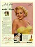 239 marilyn monroe tru glo cosmetics 2 Vintage Advert A4 Photo Print