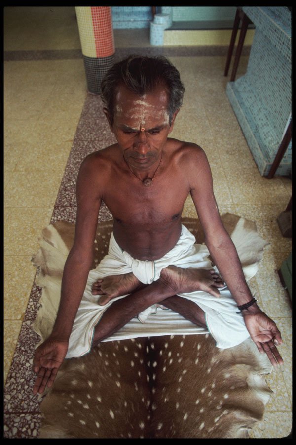 239026 Meditating Indian Guru, New Delhi A4 Photo Print