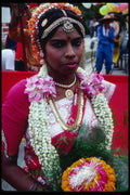 239027 Festival Goer, Southern India A4 Photo Print
