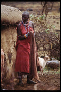239051 Nomadic African Masai Woman, Kenya A4 Photo Print