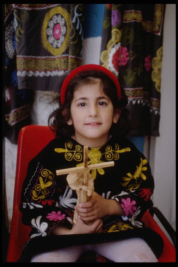 239065 Palestinian Girl, Nazareth, Israel A4 Photo Print