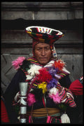 239069 Native Inca Elder, Cusco, Peru A4 Photo Print