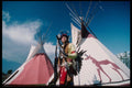 239073 Apache Warrior And Teepees, Oklahoma, U.S. A4 Photo Print