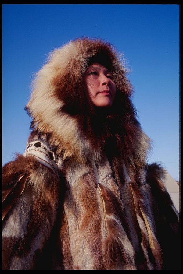239080 Inupiaq Eskimo Woman, Kotzebue, Alaska A4 Photo Print