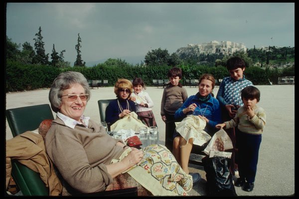 239084 Athens Sewing Circle, Greece A4 Photo Print
